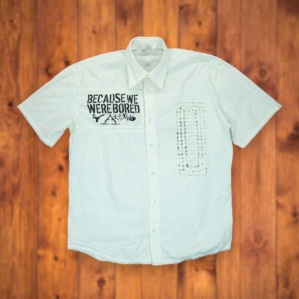 Doramafi Sicilia Italy Style Shirt Large White Script: Medieval Graphic